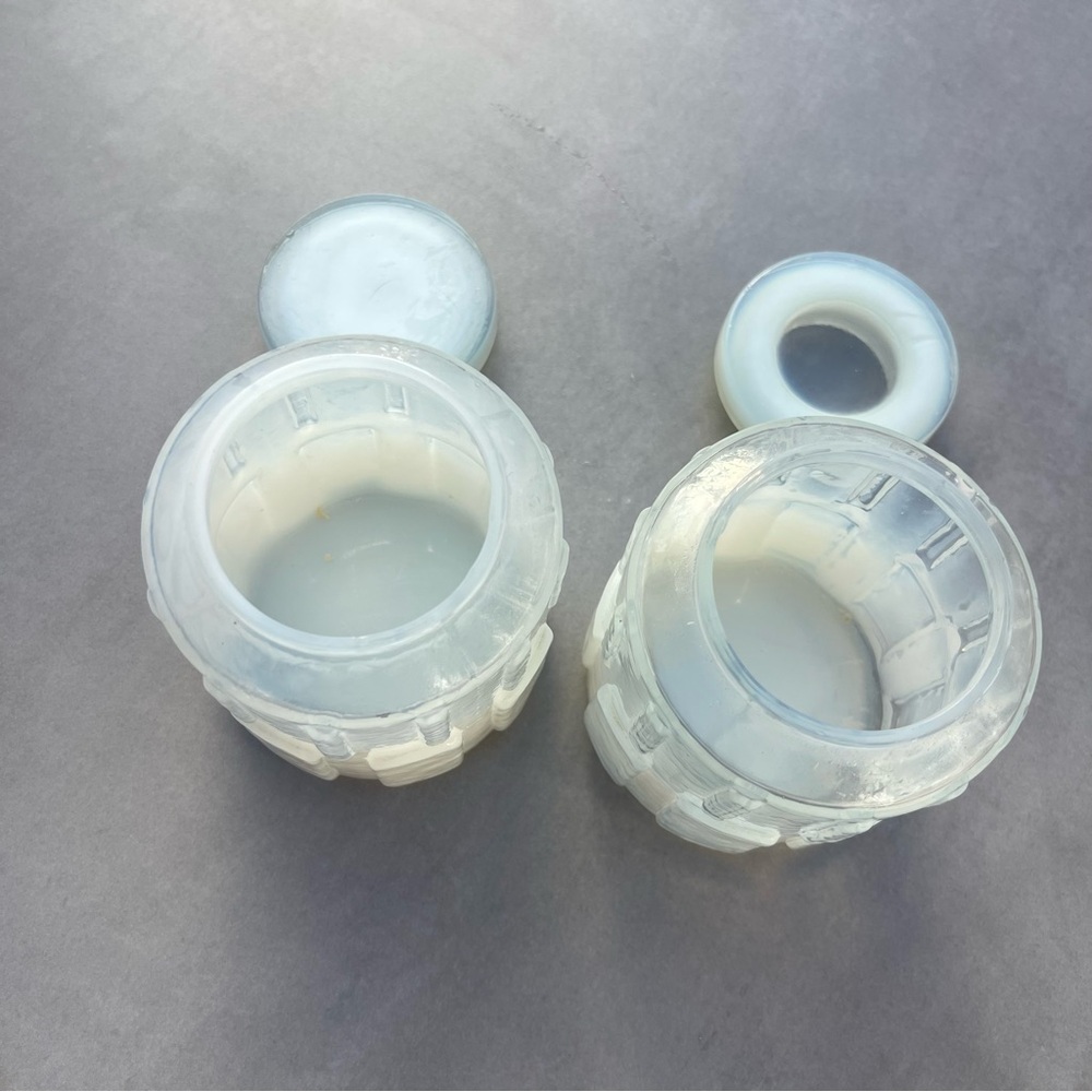 Opalite Jar Set - Candle Holder / decor - Picture 7 of 8